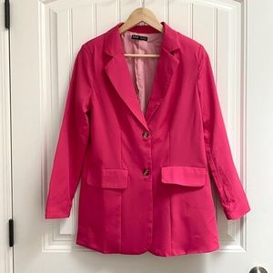 SHEIN Hot Pink Blazer XS